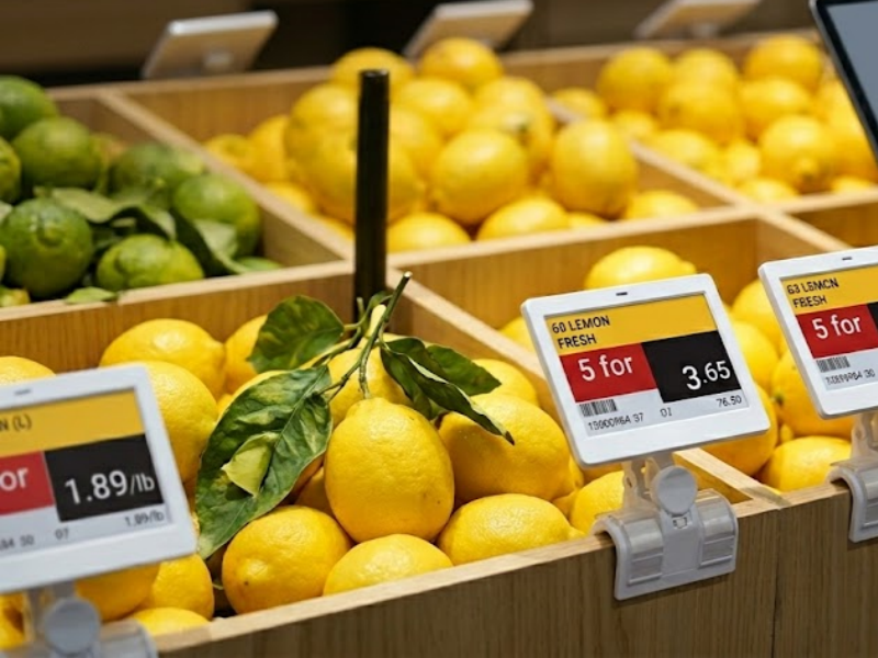 De Epicerie Regal Etikettéierungssystem Dat Schnëtt Präisfehler an Erhuelungs...